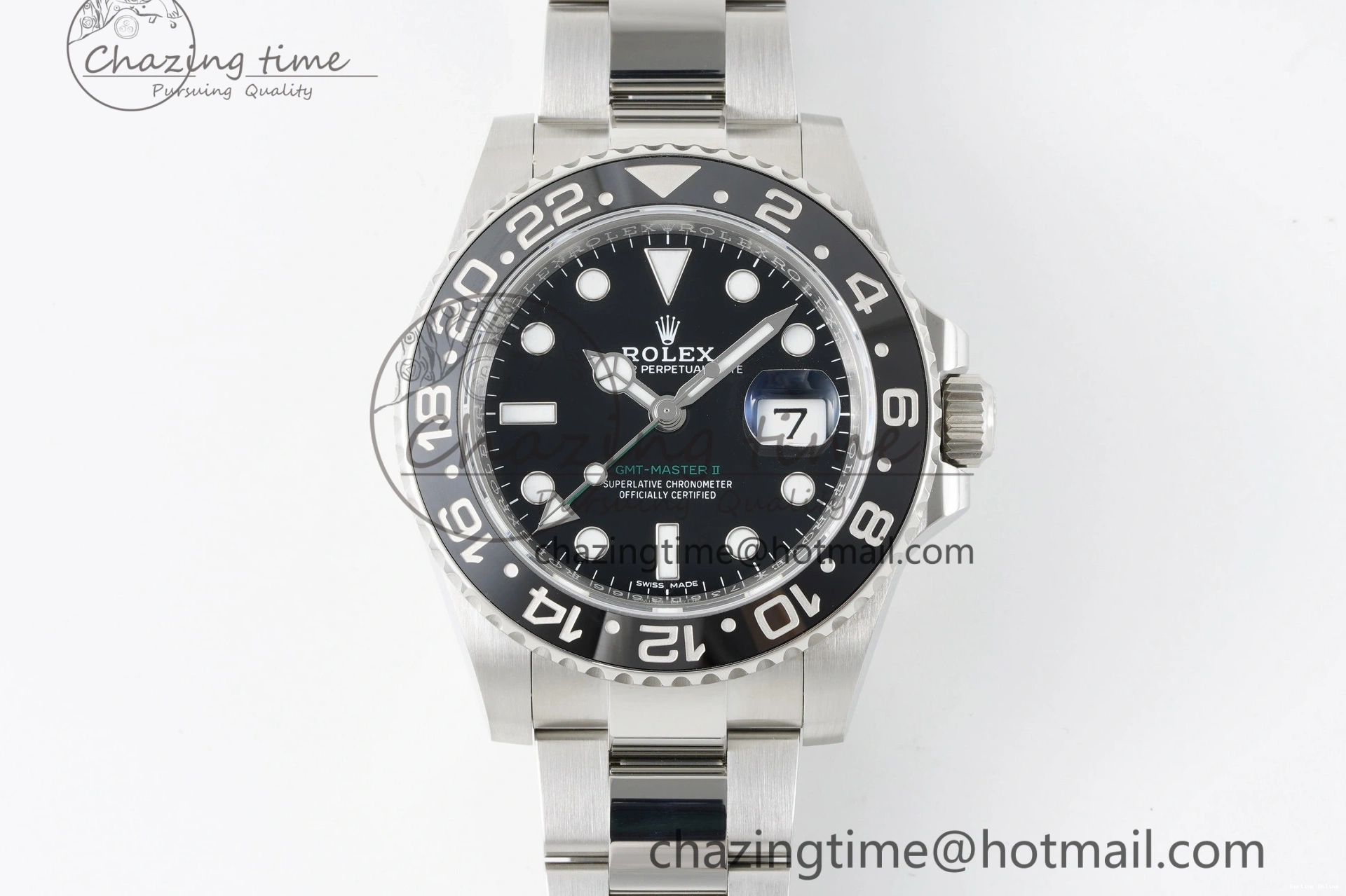 1219 RelaxedFit GMT Master II 116710 LN 904L SS C+F 1:1 Best Edition Black Dial on Oyster Bracelet VR3285 CHS 2252